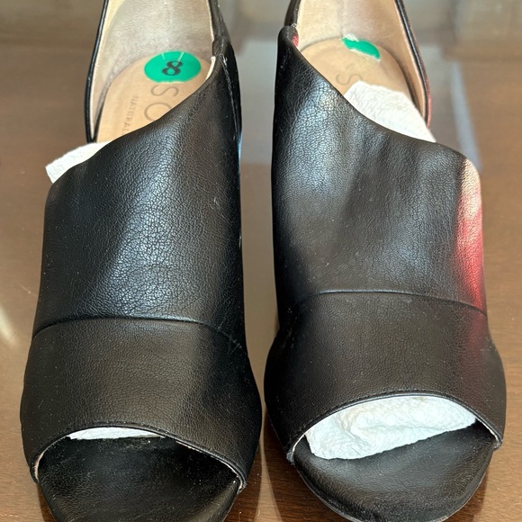Naturalizer Black Open-Toe Mules - Picture 1 of 6